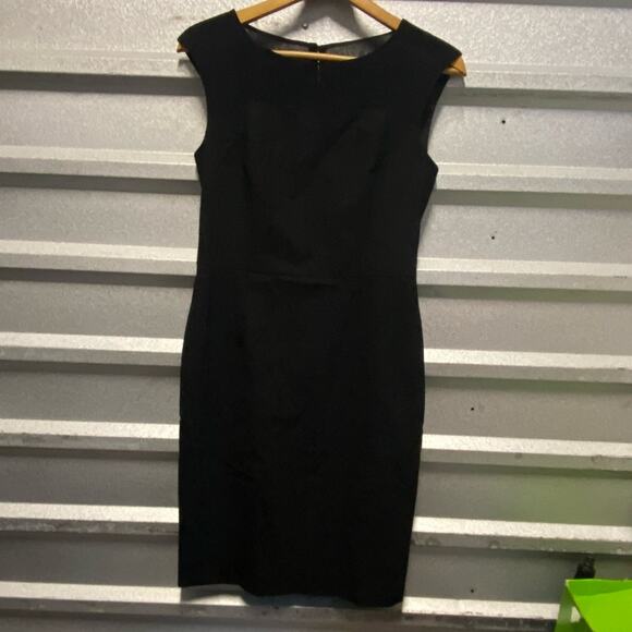 Banana‎ Republic black silk and wool fitted sheath mini dress - Picture 2 of 7